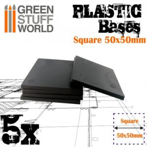 Green Stuff World    Plastic Square Bases 50x50 mm - 8436574503326ES - 8436574503326