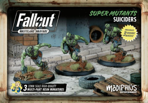 Modiphius Fallout: Wasteland Warfare   Fallout: Super Mutants Suiciders - MUH051240 - 5060523340293