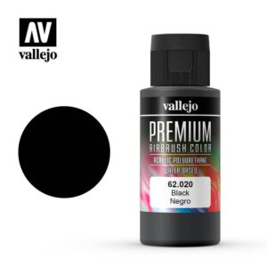 Vallejo    Premium Color 60ml: Black - VAL62020 - 8429551620208