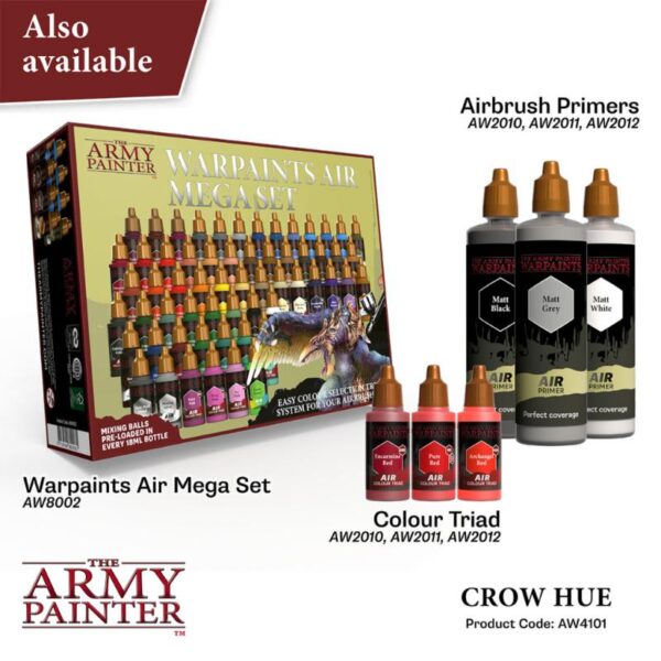 The Army Painter    Warpaint Air: Crow Hue - APAW4101 - 5713799410183