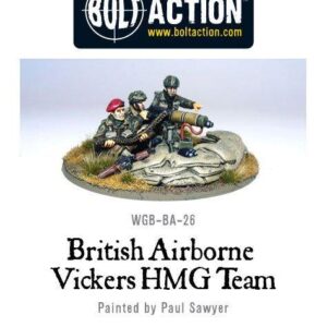 Warlord Games Bolt Action   British Para Vickers HMG & Crew - WGB-BA-26 - 5060200840887