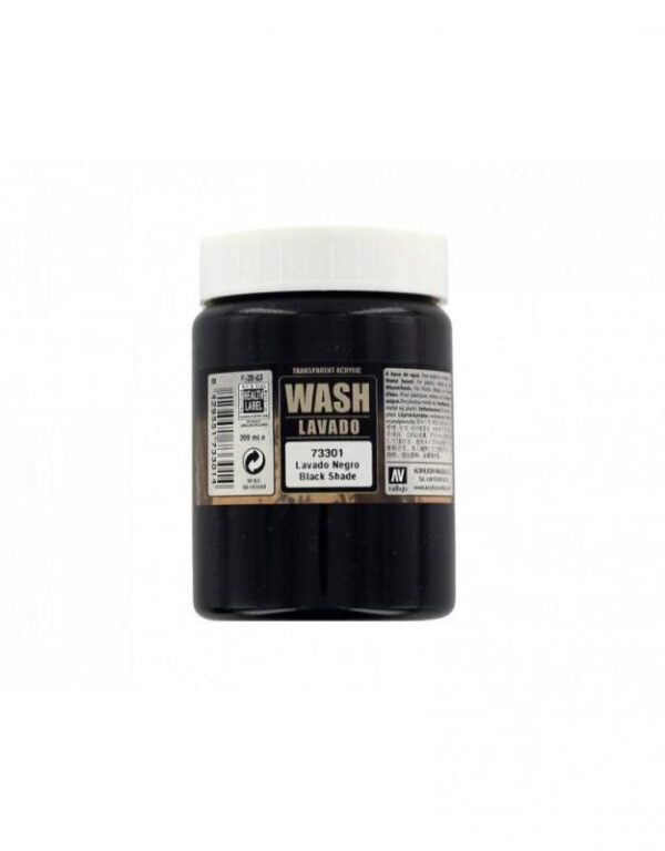 Vallejo    Dipping Formula: Black Wash 200ml - VAL73301 - 8429551733014