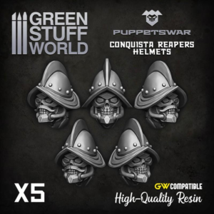 Green Stuff World    Conquista Reapers Helmets - 5904873422585ES - 5904873422585
