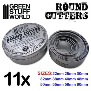 Green Stuff World    Round Cutters for Bases - 8436574500585ES - 8436574500585