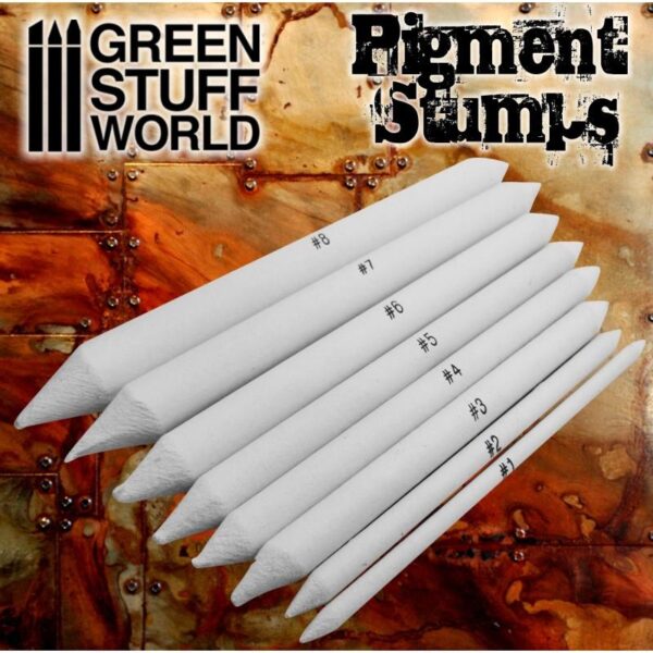 Green Stuff World    Set 8x Pigment Blending Stumps - 8436574500493ES - 8436574500493