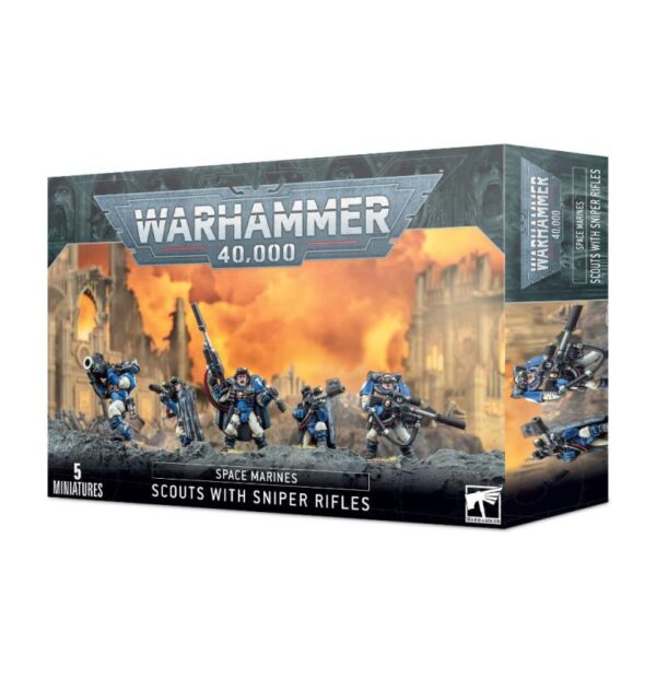 Games Workshop Warhammer 40,000   Space Marines Scouts with Sniper Rifles - 99120101321 - 5011921142507