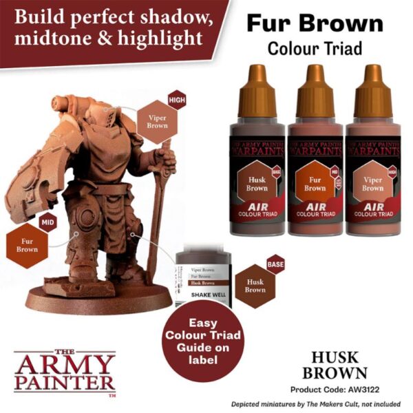 The Army Painter    Warpaint Air: Husk Brown - APAW3122 - 5713799312289