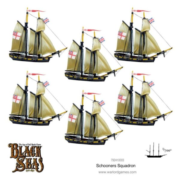 Warlord Games Black Seas   Black Seas: Schooners Squadron - 792410003 - 5060572505797