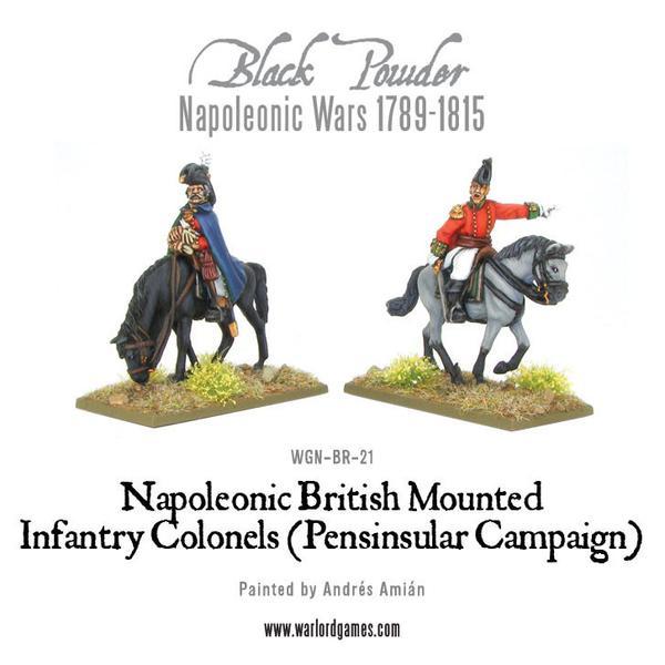 Warlord Games Black Powder   Mounted British Infantry Colonels (Peninsular) - WGN-BR-21 - 5060200845271