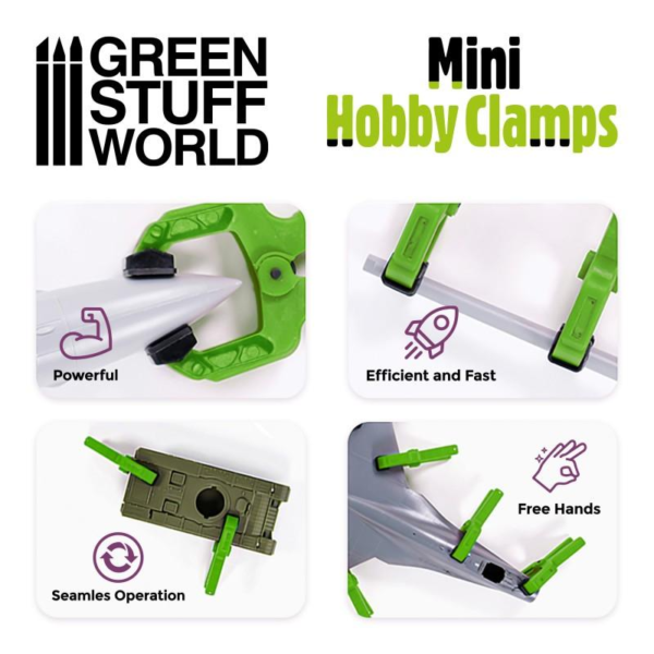 Green Stuff World    Mini hobby clamps x6 - 8435646508948ES - 8435646508948