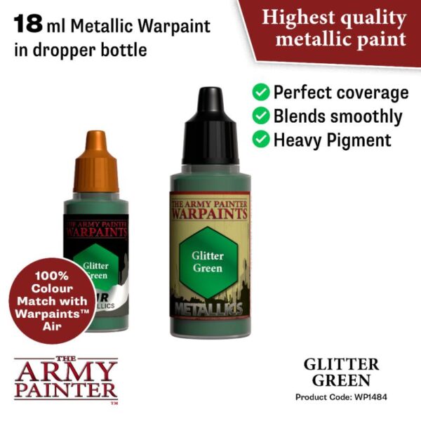 The Army Painter    Warpaint: Glitter Green - APWP1484 - 5713799148406
