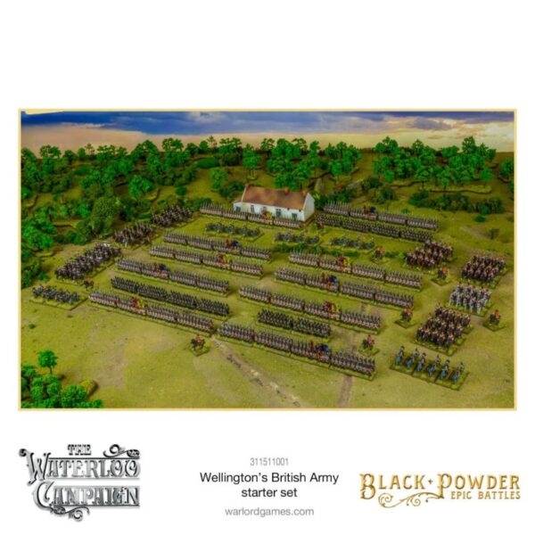 Warlord Games Black Powder Epic Battles   Black Powder Epic Battles: Waterloo - British Starter Set - 311511001 - 5060572509863