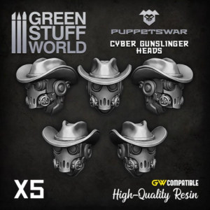 Green Stuff World    Cyber Gunslinger Heads - 5904873422769ES - 5904873422769
