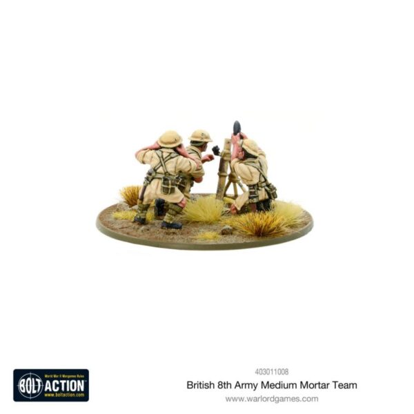 Warlord Games Bolt Action   8th Army Medium Mortar Team - 403011008 - 5060572500990