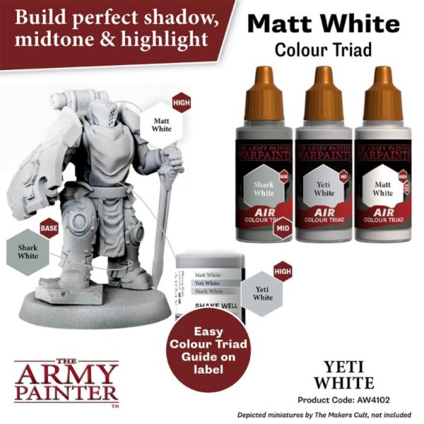 The Army Painter    Warpaint Air: Yeti White - APAW4102 - 5713799410282
