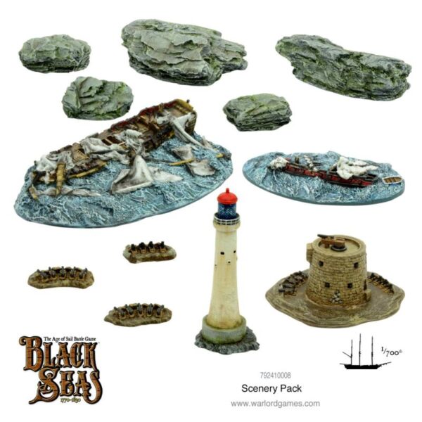 Warlord Games Black Seas   Black Seas: Scenery Pack - 792410008 - 5060572505391