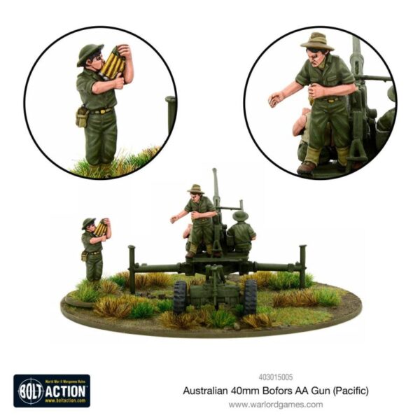 Warlord Games Bolt Action   Australian 40mm Bofors AA Gun - 403015005 - 5060572500686