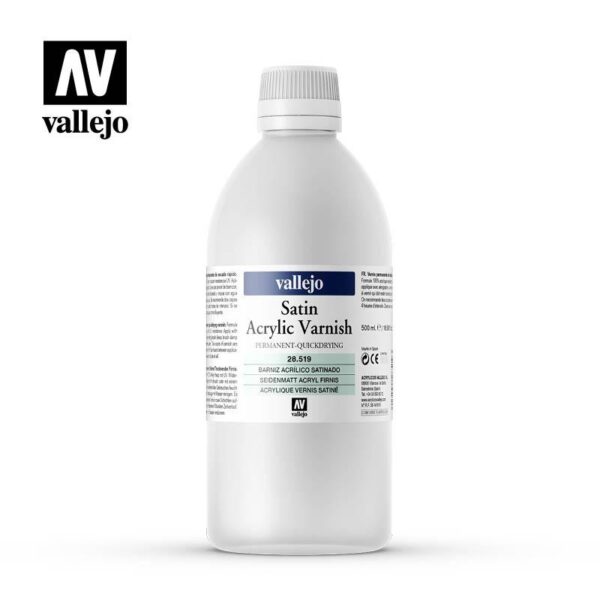 Vallejo    AV Vallejo - Liquid Varnish - 500ml Satin - VAL28519 - 8429551285193