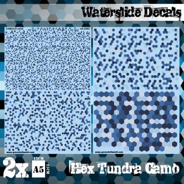 Green Stuff World    Waterslide Decals - Hex Tundra Camo - 8436574507522ES - 8436574507522