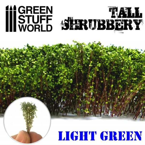 Green Stuff World    Tall Shrubbery - Light Green - 8436574504248ES - 8436574504248