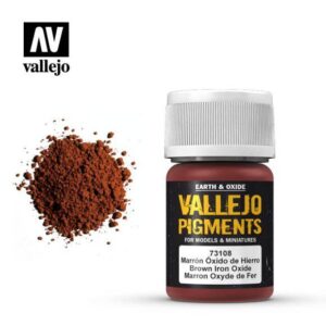 Vallejo    Vallejo Pigment - Brown Iron Oxide - VAL73108 - 8429551731089