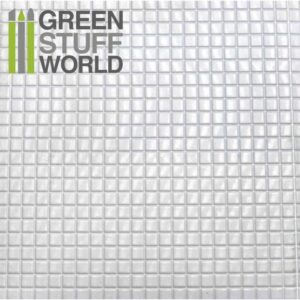Green Stuff World    ABS Plasticard - MEDIUM SQUARES Textured Sheet - A4 - 8436554361038ES - 8436554361038