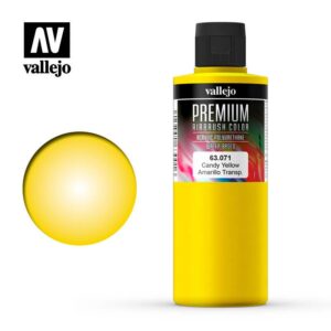 Vallejo    AV Vallejo Premium Color - 200ml - Candy Yellow - VAL63071 - 8429551630719