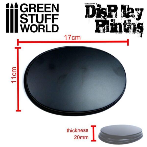 Green Stuff World    Oval Display Plinth 17x11 cm - 8436574501667ES - 8436574501667