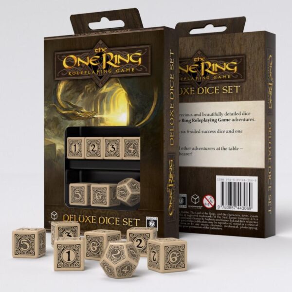 Q-Workshop    The One Ring RPG 6D6 + D12 Deluxe Dice set (7) - CB71020 - 9780857443069