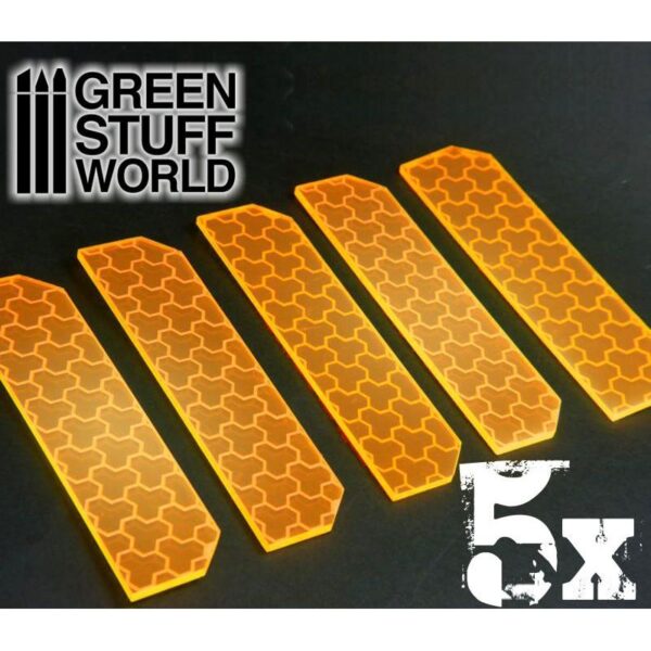 Green Stuff World    5x Small Energy Walls - Phosphorescent Orange - 8436554363902ES - 8436554363902