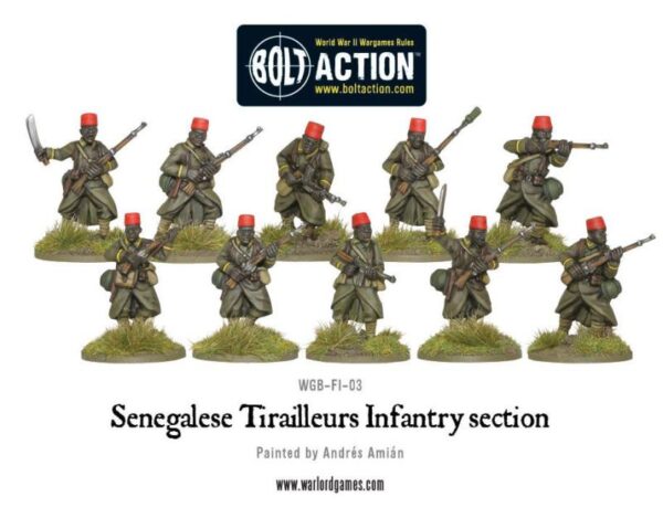 Warlord Games Bolt Action   Senegalese Tirailleurs Infantry section - WGB-FI-03 - 5060393701569