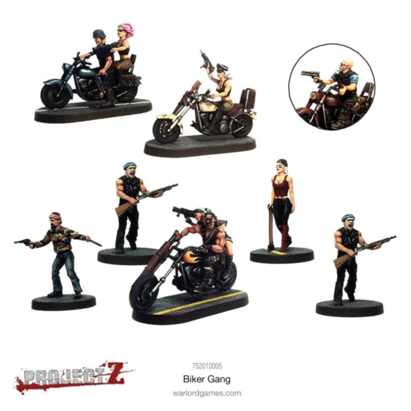 Warlord Games Project Z   Project Z: Biker Gang - 752010005 - 5060393703341