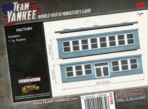 Gale Force Nine    Team Yankee: Factory Building - BB192 - 9420020229846