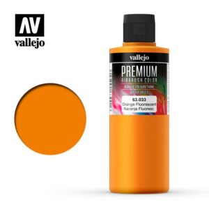 Vallejo    AV Vallejo Premium Color - 200ml - Fluorescent Orange - VAL63033 - 8429551630337
