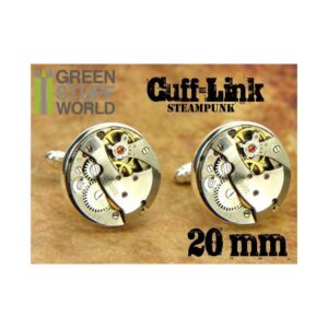 Green Stuff World    Steampunk CUFFLINKS - 20 mm Round Movements - 8436554361717ES - 8436554361717