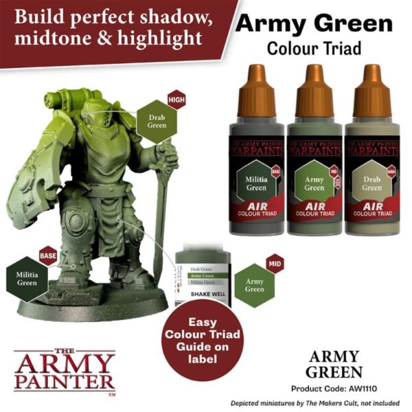 The Army Painter    Warpaint Air: Army Green - APAW1110 - 5713799111080
