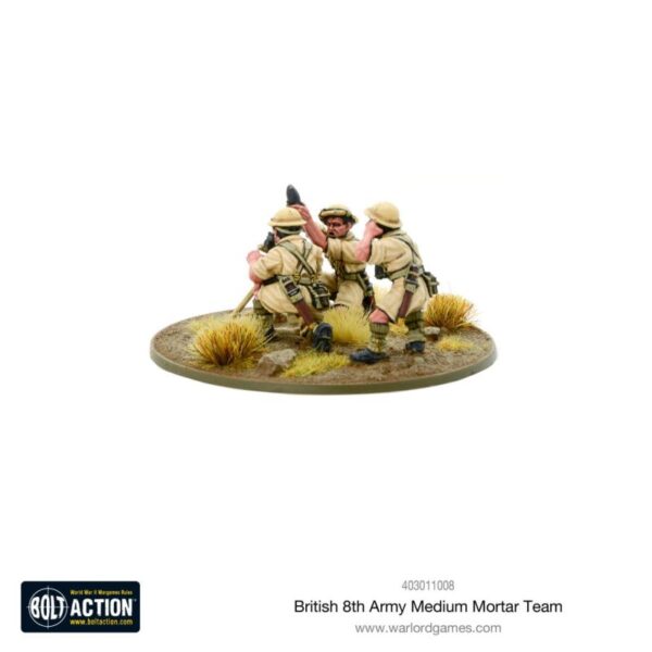 Warlord Games Bolt Action   8th Army Medium Mortar Team - 403011008 - 5060572500990