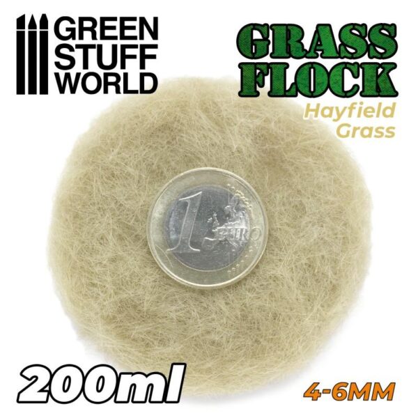 Green Stuff World    Static Grass Flock 4-6mm - HAYFIELD GRASS - 200 ml - 8435646506524ES - 8435646506524