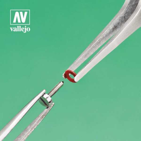 Vallejo    AV Vallejo Tools - 120mm Flat Rounded S/S Tweezers - VALT12007 - 8429551930512