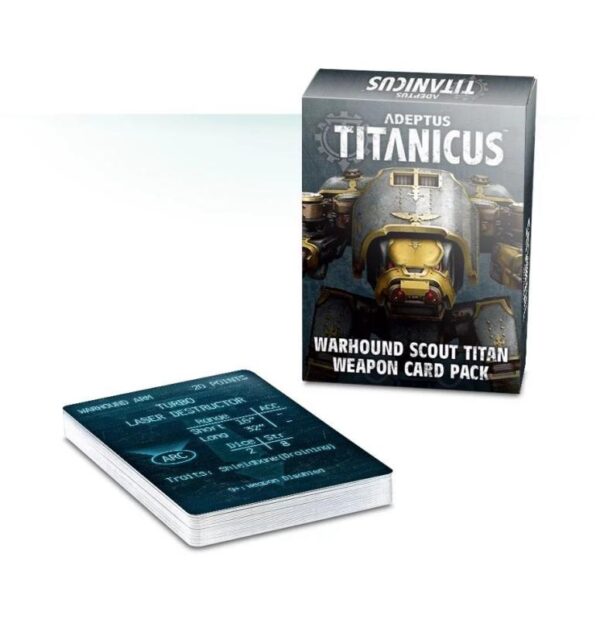 Games Workshop (Direct) Adeptus Titanicus   Adeptus Titanicus: Warhound Scout Titan Weapon Card Pack - 60220399008 - 5011921107391