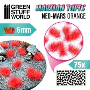 Green Stuff World    Martian Fluor Tufts - NEO-MARS ORANGE - 8435646501789ES - 8435646501789