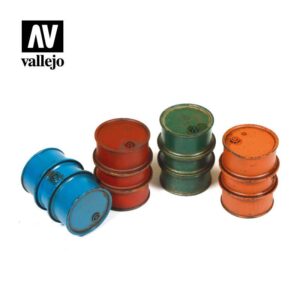 Vallejo    Vallejo Scenics - 1:35 Civilian Fuel Drums - VALSC203 - 8429551984737