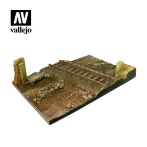 Vallejo    Vallejo Scenics - 1:35 Country Railway Crossroads 31cm x 21cm - VALSC104 - 8429551983549