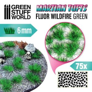 Green Stuff World    Martian Fluor Tufts - FLUOR WILDFIRE GREEN - 8435646501772ES - 8435646501772