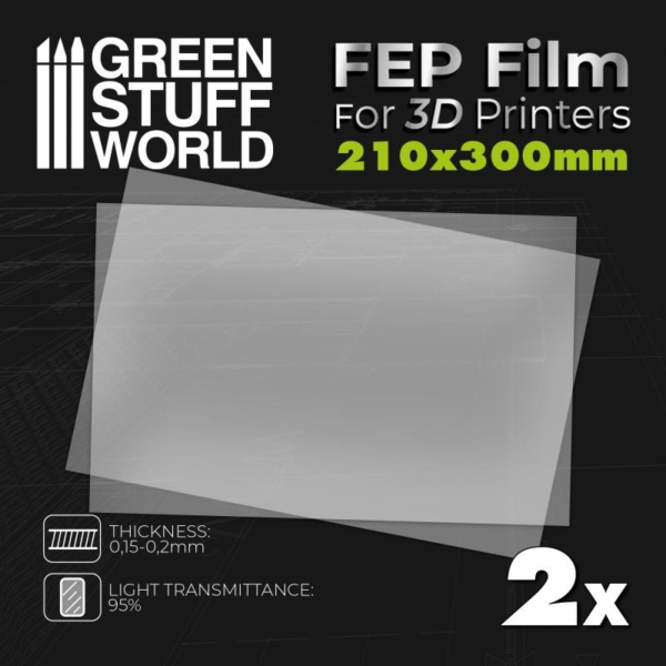 Green Stuff World    FEP film 300x210mm (pack x2) - 8435646504391ES - 8435646504391