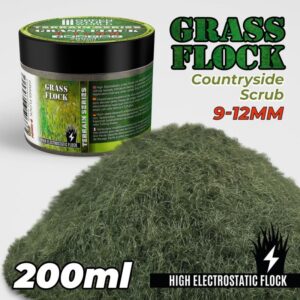 Green Stuff World    Static Grass Flock 9-12mm - COUNTRYSIDE SCRUB - 200 ml - 8435646506685ES - 8435646506685