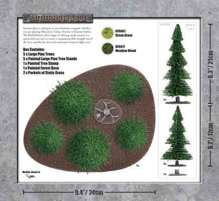 Gale Force Nine    Battlefield in a Box: Large Pine Wood - BB511 - 9420020213081