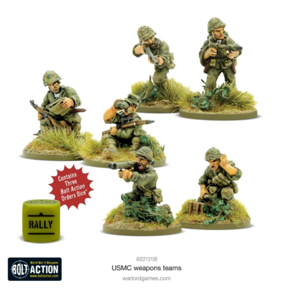 Warlord Games Bolt Action   USMC weapons teams - 402213108 - 5060917991087