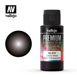 Vallejo    Premium Color 60ml: Candy Black - VAL62079 - 8429551620796