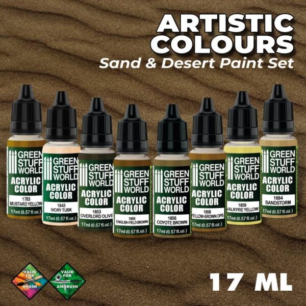 Green Stuff World    Paint Set - Sand and Desert - 8436574506242ES - 8436574506242